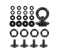 moroinriz T Track Mount Tie Down Anchor for Roof Rack, M8-1.25 Heavy Duty Ring Shaped Eye Bolt, Stainless Steel T Bolt Eye Nut Tie Down Rings for Holding Bungee Cord, Ropes, Hooks