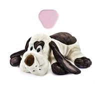 Moropaky Puppy & Cat Behavioral Aid Toy, Heartbeat Plush Toy for Anxiety Relief, White and Brown, Small Breeds