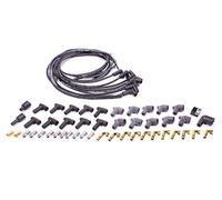 Moroso Blue Max Universal Fit Wire Set, 8 Cylinder, 90 Deg Plug Terminals/Boots, HEI And Non-HEI Distributor Terminals/Boots, Black