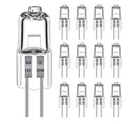 Morotty 12 Pack G4 Halogen Bulbs 20w Warm White 2700K 240LM, No Flicker, Dimmable 2 Pin Clear Capsule Lamp Bulbs, G4 Halogen for Ceiling Lights, Table Light, Cabinet Lights