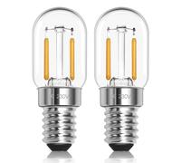 Morotty E14 Led Fridge Light Bulb Warm White 2700K, Can Replace 10W-15W Halogen, T22 Pygmy Bulb Led SES Refrigerator Bulb 230V, for Fridge Bulbs, Sewing Machine Bulbs, Cooker Hood，Night Light，2 Pack