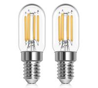 Morotty E14 Led Fridge Light Bulb Warm White 2700K, T22 Pygmy Bulb Led SES Refrigerator Bulb 25W-30W 230V, for Fridge Bulbs, Sewing Machine Bulbs, 2 Pack