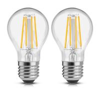 Morotty E27 LED Light Bulbs 6W,E27 A60 Edison Screw Bulbs,600LM,LED Filament, 60W Equivalent,Warm White 2700K,Non Dimmable,Pack of 2