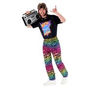 Morph 80s Fancy Dress Costume for Men, Retro Stag Do Outfit, 80s and 90s Fancy Dress Party Attire, XX-Large