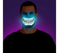 Morph Adult Screaming Light Up Skeleton Demon Hallowen LED Half Mask
