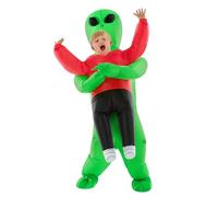 Morph Alien Costume Kids, Red Inflatable Alien Carrying Costumes, Halloween Costumes for Kids, Boys Halloween Costume