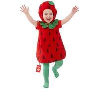 Morph Baby Strawberry Costume Kids Fruit Costume,Toddler Infant Berry Romper Strawberry, World Book Day Costumes For Girls 6-12months