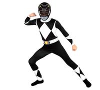 Morph Black Mighty Morphin Power Rangers Costume Kids, Kids Power Rangers Costume, Halloween Costumes For Boys, Medium