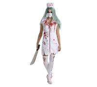Morph Bloody Nurse Costume for Women - Adult Halloween Zombie Nurse Outfit - Scary Halloween Costumes, Medium
