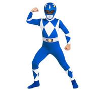 Morph Blue Mighty Morphin Power Rangers Costume Kids, Kids Power Rangers Costume, Halloween Costumes For Boys, Medium