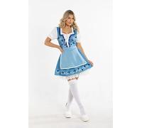 Morph Blue Oktoberfest Outfit Women, October Festival Costume Women, Dirndl Dress Womens Oktoberfest Costume Bavarian S