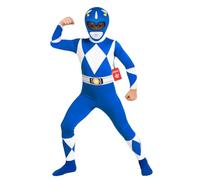 Morph Blue Power Ranger Costume Kids, Halloween Costumes for Kids | Full-Body Spandex Morphsuit Costume for Kids, Comfortable Stretchy Fit, Great for Dress-Up, Perfect for Halloween