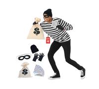 Morph Burglar Costume, Cops And Robbers Fancy Dress, Bank Robbers Outfit Men, Halloween Costumes Men, Fancy Dress For Adults, XX-Large