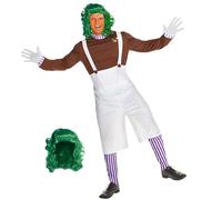 Morph Chocolate Factory Worker Costume Men, Chocolate Factory Costume, Adult Book Character Costumes, Large