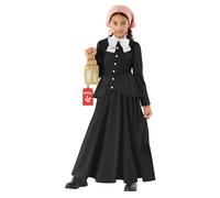 Morph Colonial Harriet Tubman Costume for Girls - Victorian World Book Day