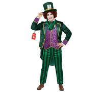 Morph Crazy Tea Party Master Costume For Men, Adult Story Book Character Costumes, Halloween Costumes For Men L