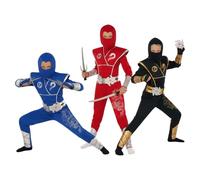 Morph Deluxe White Boys Ninja Costume With Ninjas Warrior Toy Accessory, Kids Ninja Costumes, Boy Halloween Costume, 3-4 Years