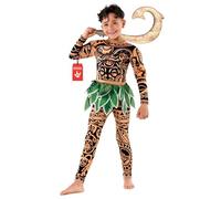 Morph Demi-God Costume For Kids - Hawaiian Costume For Boys - Halloween Costumes For Kid - Fun Dress-Up Outfit, 7-9 Years