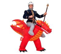 Morph, Dragon Costume Adult, Halloween Costumes for Adults | Full Ride-on Red 3D Dragon with Fierce Eyes, Claws, Sweeping Tail Included, Perfect for Halloween, Always a Hit