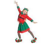 Morph Elf Costume for Kids - Girls Christmas Elf Dress Outfit - Fun Holiday Costume for Children, Small