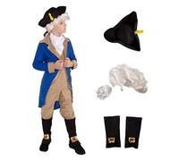 Morph George Washington Costume For Kids, Boys President Outfit, Childrens Book Day Costume, History Day Fancy Dress Medium