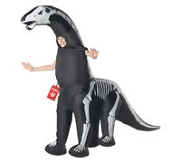 Morph MCKGIDIS Animal Inflatable Dinosaur Giant Jurassic Costume, Cartoon, Diplodocus Skeleton Kids, One Size