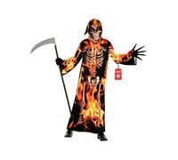 Morph, Grim Reaper Costume Kids, Halloween Costumes for Kids | Matching Fearsome Reaper Mask Included, Perfect for Halloween, Fun for Fancy Dress