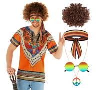 Morph Hippie Costume Men, Mens Hippie Costume, Mens Hippy Fancy Dress Costumes, Halloween Costumes Men, Fancy Dress For Adults, Medium