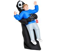 Morph Kids Grim Reaper Pick Me Up Kids Inflatable Costume, Great Illusion Fancy Dress Outfit fits most Children up to 5ft One Size