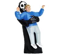 Morph Inflatable Grim Reaper Costume, Pick Me Up Grim Reaper Inflatable Costumes Kids, Blow Up Costume Kids