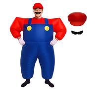 Morph Inflatable Megamorph Giant Red Plumber Costume, Plumbers Costume Mens, Inflatable Costumes Adult, Halloween Costumes Men