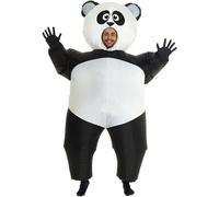 Morph, Inflatable Panda Costume, Halloween Costumes for Adults | Matching Black Gloves, With a Hidden Internal Pocket Included, Perfect for Halloween, Always a Hit
