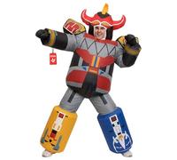 Morph Inflatable Power Rangers Megazord Costume, Giant Robot Outfit for Adults, Blow Up Costumes for Adults