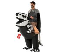 Morph Inflatable T Rex Costume Adult, Dinosaur Skeleton Costume, Blow Up Costumes for Adults