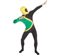 Morph Jamaican Bobsled Costume, Jamaican Morphsuit Costume - Morphsuit Only | Full-Body Spandex Morphsuit Costume, Stretchy Comfortable Fit, Ideal for Parties & Cosplay, Perfect for Halloween