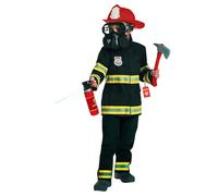 Morph Kids Fireman Costume, Fireman Costume Kids, Fire Fighter Costumes for Boys, World Book Day Costumes for Boys, Small