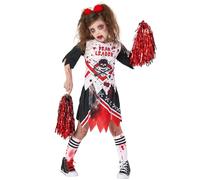 Morph Kids Zombie Cheerleader Costume, Halloween Costumes Zombie Cheerleader, Halloween Costumes For Kids, Medium
