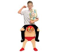 Morph MCKPBWR Piggy Back Costume, Child, Cartoon, Wrestler, One Size