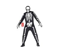 Morph Men's Scary Skeleton Costume - Halloween - Size L