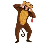 Morph Monkey Costume Adult, Monkey Jumpsuit Adults, Animal Jumpsuit For Men, Halloween Costumes For Adults, Large