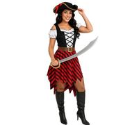 Morph Pirate Costume for Women, Adult Pirate Fancy Dress Outfit, Ladies Pirates Attire, Halloween Costumes Adult Women, X-Large