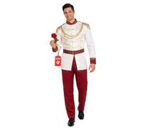 Morph, Prince Charming Costume Adult, Halloween Costumes for Men, XXL