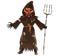 Morph Pumpkin Costume Kids, Brown Pumpkin Grim Reaper Costume Boys, Scary Halloween Costumes, Kids Halloween Costumes for Boys, Small