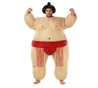 Morph Red Sumo Wrestler Costume Adult Inflatable Costumes For Adults Funny Halloween Costume for Men Women Adult One Size