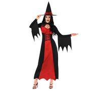 Morph Red Witch Costume for Women - Adult Halloween Witch Dress Outfit - Spooky Witches Costume for Parties, Large