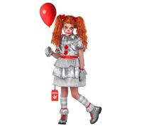 Morph Scary Clown Costume For Girls, Scary Clown Costume For Kids Girls, Halloween Costumes For Kids, Girl Movie Character Costumes, L