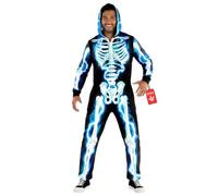 Morph, Skeleton Onesie Adult, Halloween Costumes for Men, 3XL