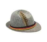 Morph Suits Adults Ethnic Male Traditional Oktoberfest Outfits Bib Overalls Jumpsuit And Hat Two Piece Set(Light Gray,XXL)