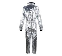 Morph Suits Adults Kids Cosplay Costume Astronaut The Wandering Earth Halloween Party Performance Outfit Court Style Dress Up(Silver,XL)