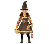 Morph Sunflower Scarecrow Costume for Girls, Toddler Outfit With Hat, Baby Girl Dress, Small